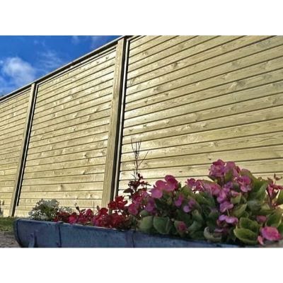 Level Top Tongue and Groove Effect Fence Panel Horizontal Panels - All Sizes