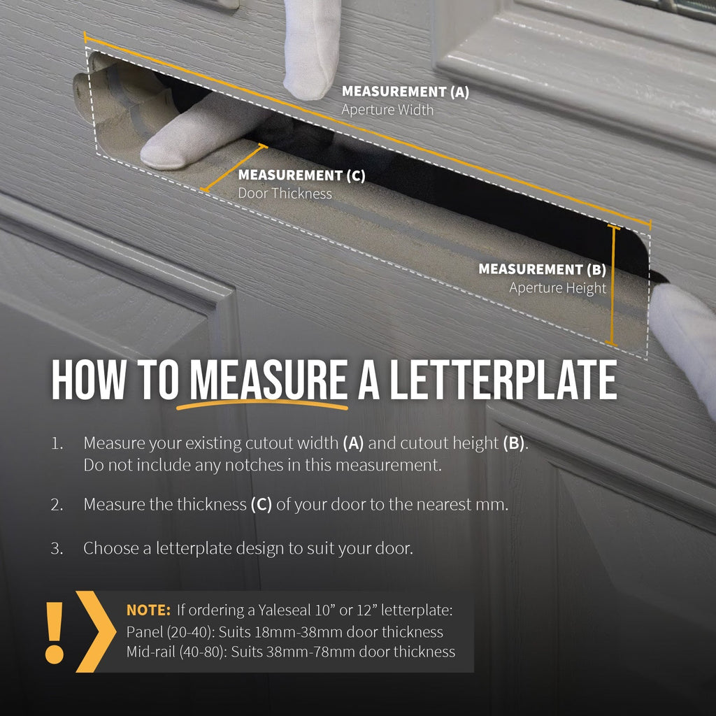 Yale Slimmaster 12" Letterplate