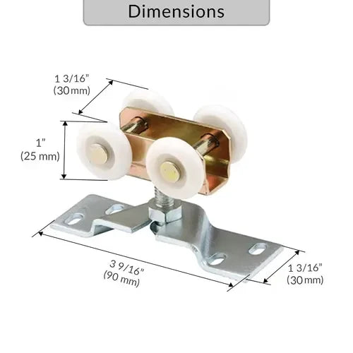 FHC Pocket Door Roller Assembly [1" Outside Diameter] - N7410