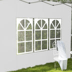 Gazebo Side Panels for 3x3(m) or 3x4(m) Pop Up Gazebo, 2 Pack Sides Replacement, White