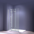 Liv Folding Pivot 6mm Glass Shower Bath Screen - 1400mm x 800mm - Chrome