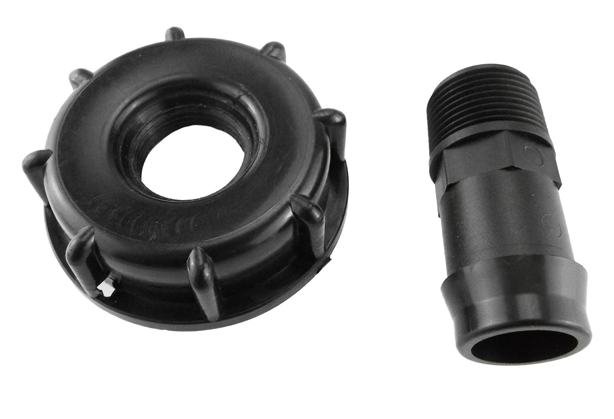 IBC 2” S60X6 Cap with Straight 25mm Barb