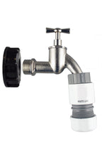 IBC 2” S60X6 Cap with Bib Tap and Max Flo Hose Connectors Set