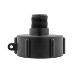 IBC 2” S60X6 Cap with In-Line BSPF Valve and Geka Type Fitting