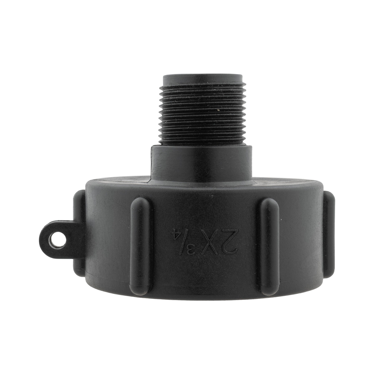 IBC 2” S60X6 Cap with Adjustable Tap Connector Lime