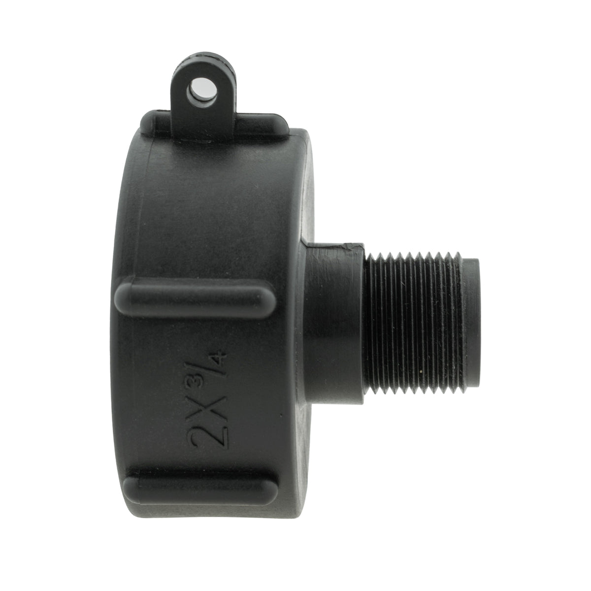 IBC 2” S60X6 Cap with BSPF Thread-Quick Connect Male Valve and Hose Connector Brass