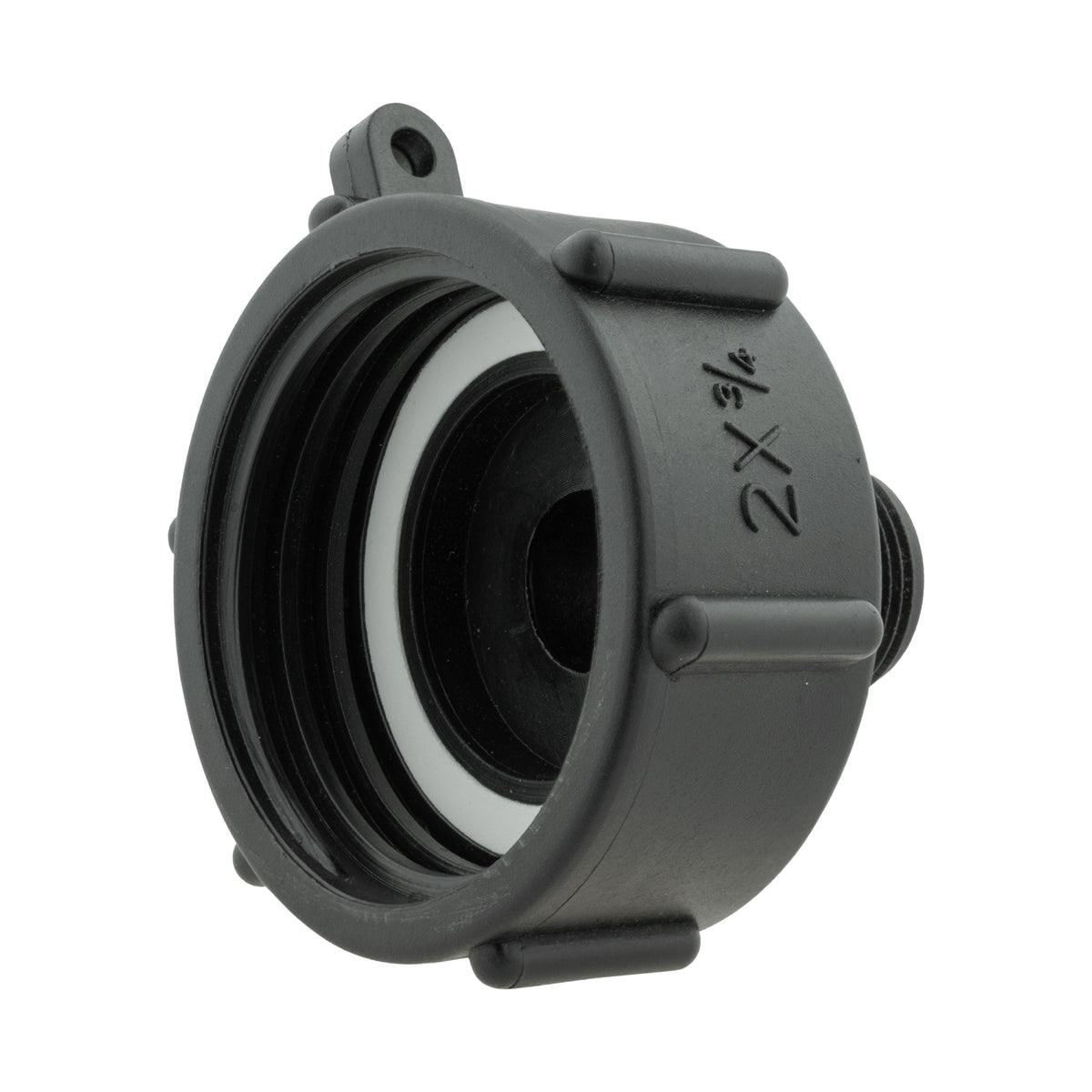 IBC 2” S60X6 Cap with In-Line BSPF Threaded Valve