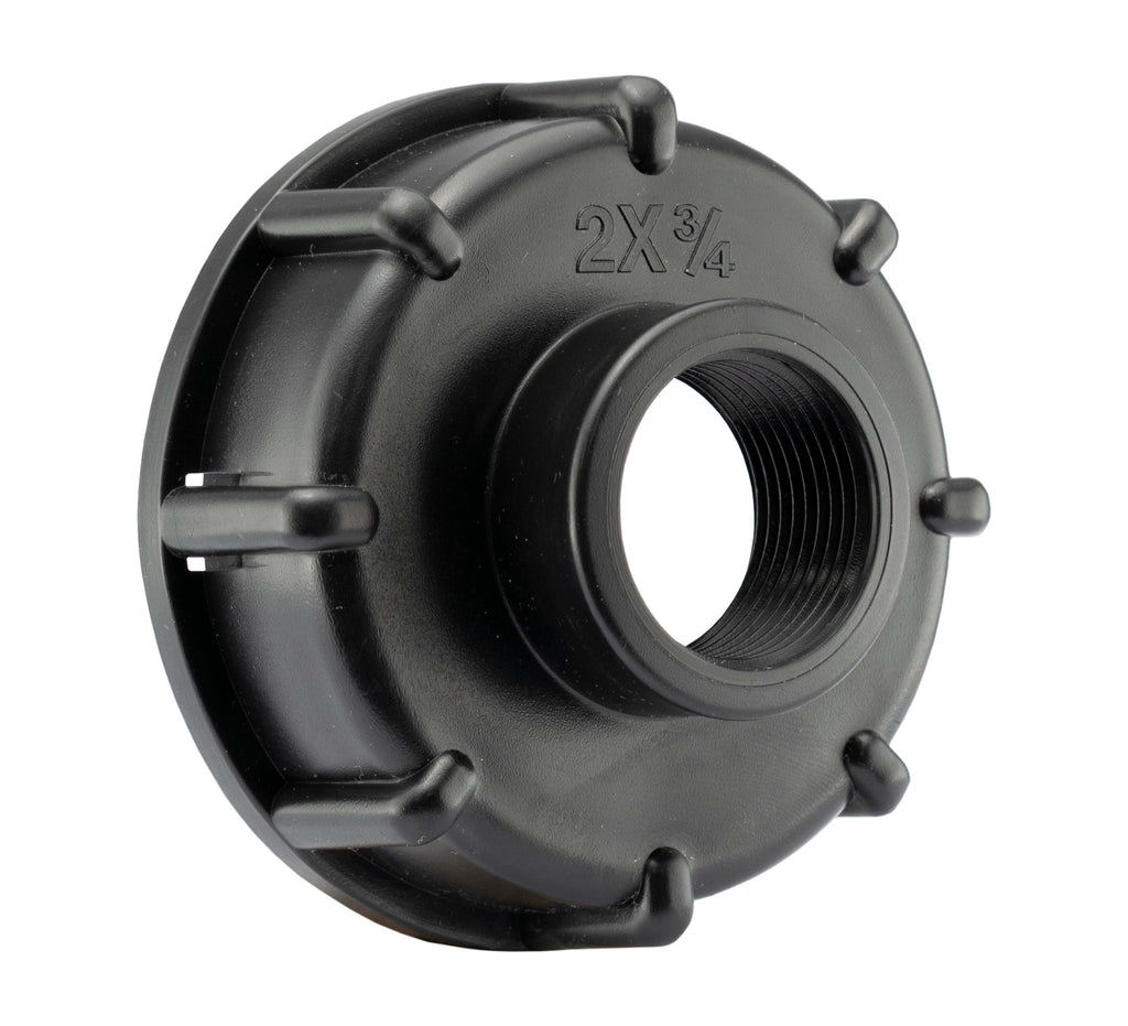 IBC 2” S60X6 Cap with Geka Type Fittings 25mm Swivel Barb