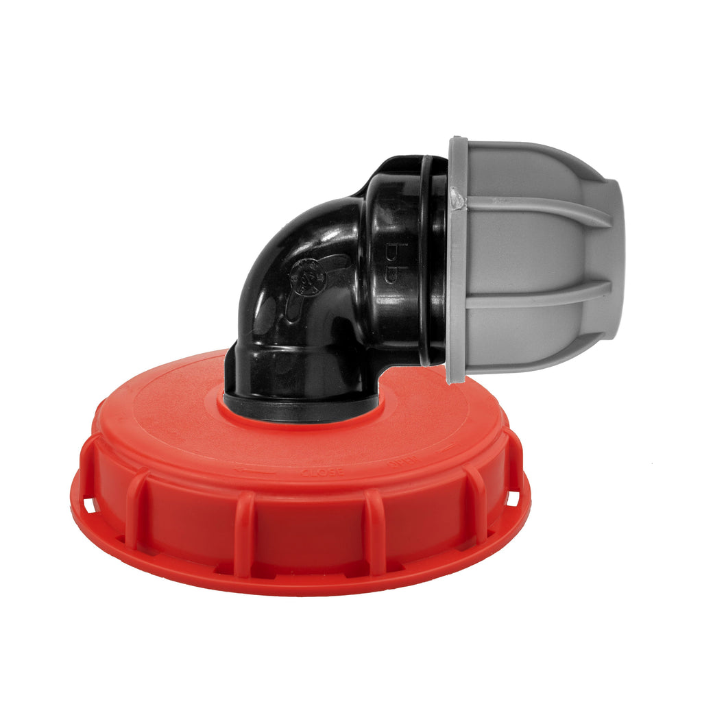 IBC 6-inch Cap Kit with 50mm MDPE Elbow