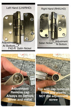S4011 Hoppe Adjustable  Door Hinge  - Set Hinge- Non Removable Pin