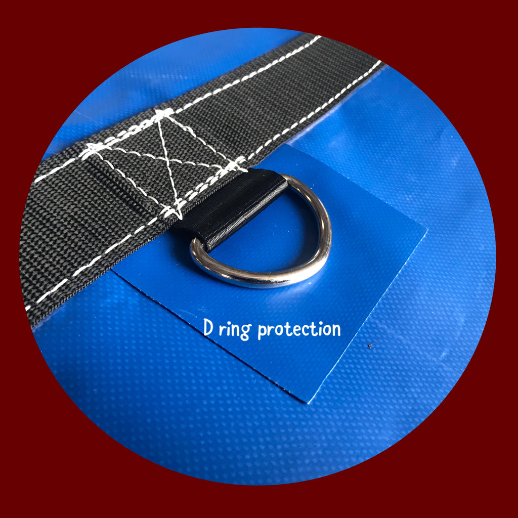 8' DROP X 8' W X 27' L BLUE COLOR 18 OZ.