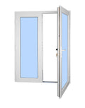 Double Exterior Glass Door 60"x 80"