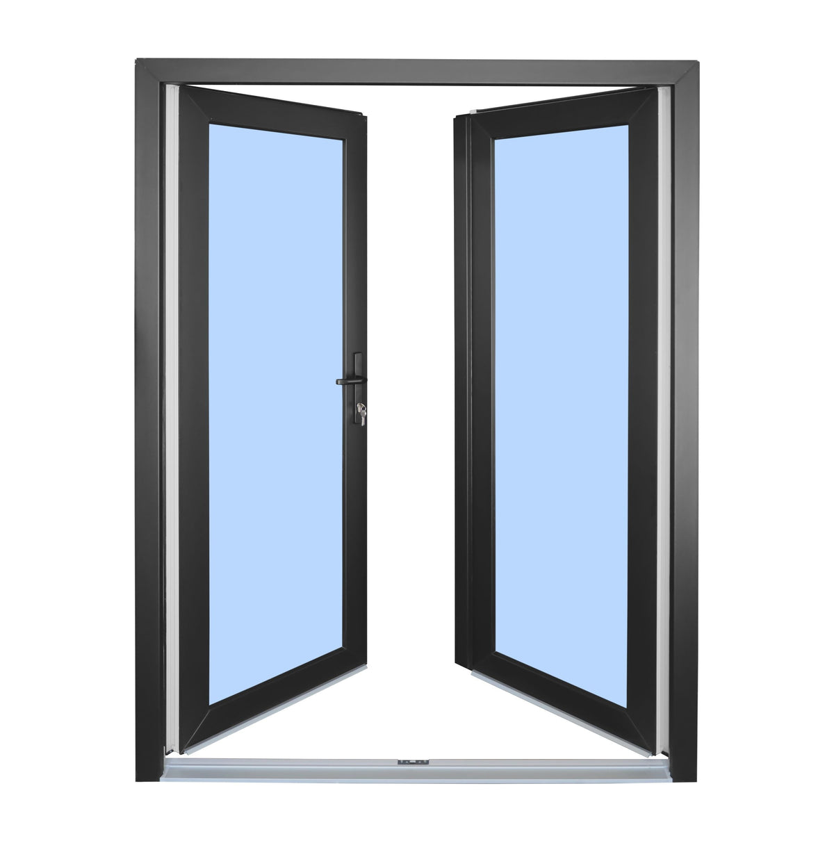 Double Exterior Glass Door 60"x 80"