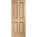 Victorian 4 Panel With Raised Mouldings Internal Oak Door