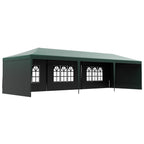 9 x 3 m Patio Gazebo Canopy Tent with Removable Walls, for Outdoor Party Wedding, Green