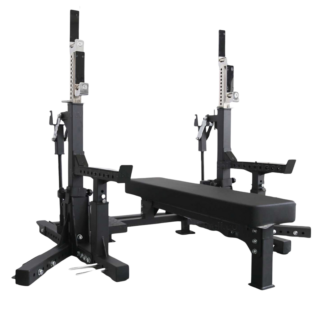 Muscle Motion IPF Commercial Powerlifting Rack Bench Press Combo Rack