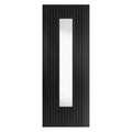Aria Black Pre-Finished Glazed Internal Door - All Sizes