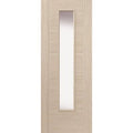Tigris Ivory Laminate Glazed Internal Door - All Sizes