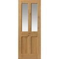 Rustic Oak 1930's Shaker 4 Panel Pre Finished Internal Door - 1981mm x 762mm