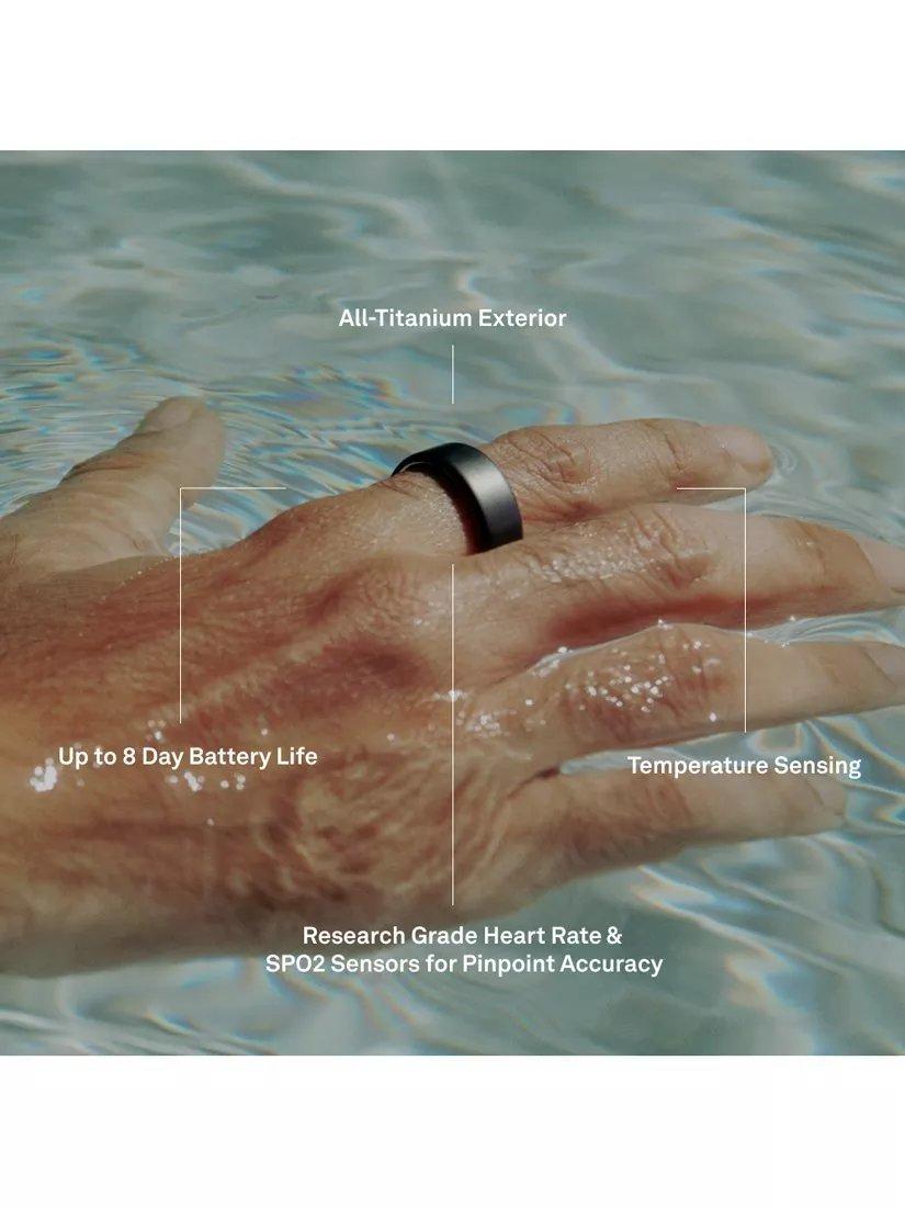 Oura Ring 4 Health & Fitness Tracker Android IOS Smart Ring - Rose Gold - 6