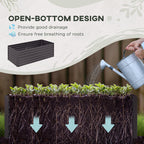 Galvanized Raised Garden Bed Kit with Reinforcing Bars, Large and Tall Metal Planter Box for Vegetables, Flowers and Herbs, 6' x 3' x 2', Dark Gray
