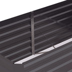 Galvanized Raised Garden Bed Kit with Reinforcing Bars, Large and Tall Metal Planter Box for Vegetables, Flowers and Herbs, 6' x 3' x 2', Dark Gray