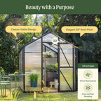 Vego Junior Victorian Greenhouse - 6.5ft Wide