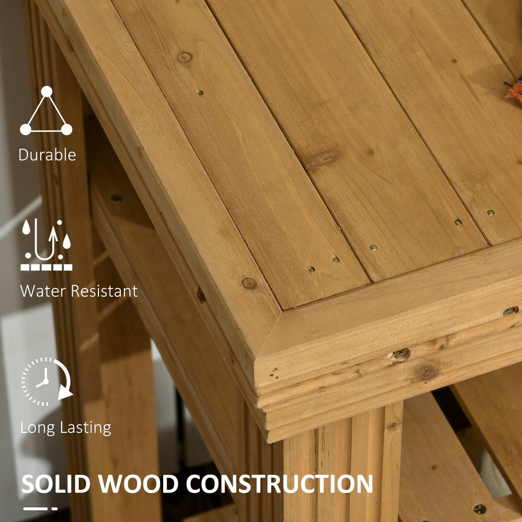 Potting Bench with Removable Sink & Faucet, Storage Shelves