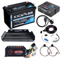 KickAss Smart 12V 120Ah Lithium Premium Dual Battery Kit with 25A DCDC Charger, Control Box, Tray & Wiring