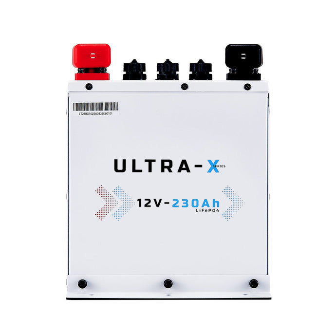 KickAss Smart 12V 230Ah Ultra-X Lithium Compact Deep Cycle Battery LiFePO4 - Arctic White