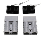 KickAss 50Amp Connector Kit with Covers & Plugs GREY