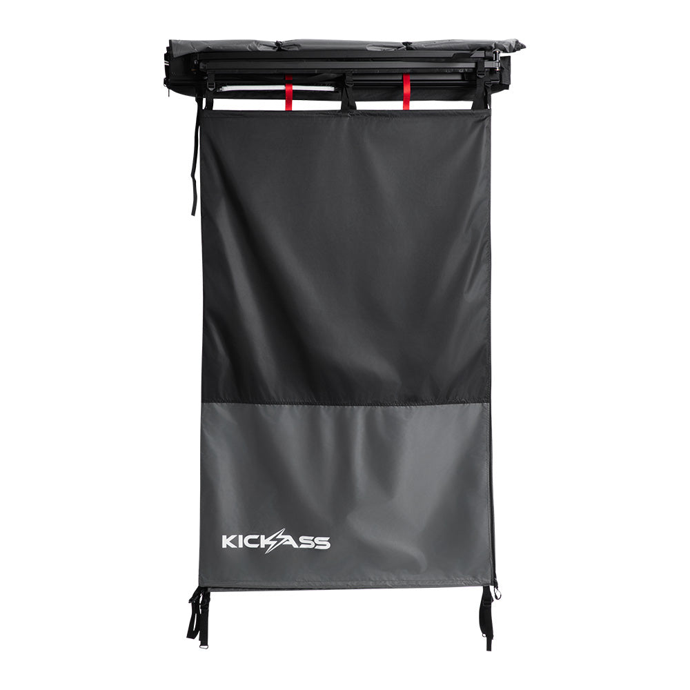 KickAss Premium LEFT Fold-Out Shower Tent Awning and Camping Change Room with LED lighting