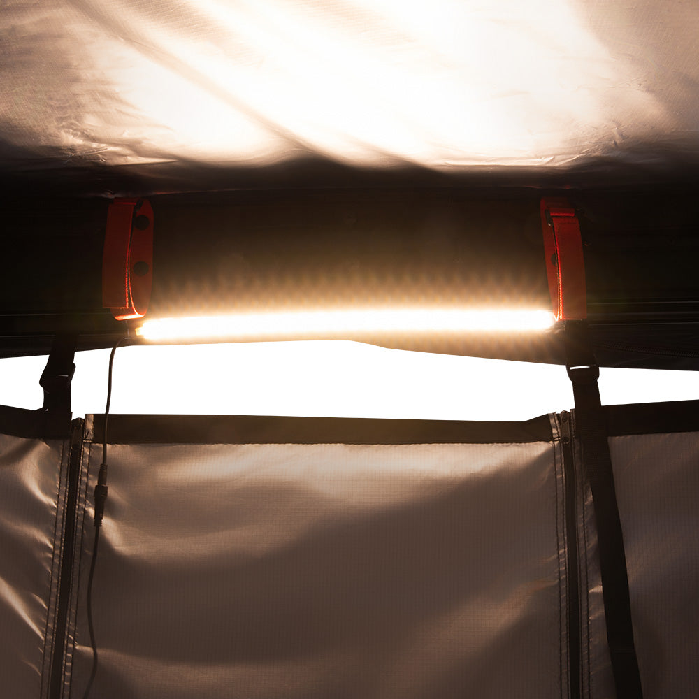 KickAss Premium LEFT Fold-Out Shower Tent Awning and Camping Change Room with LED lighting