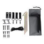 KickAss Premium LEFT Fold-Out Shower Tent Awning and Camping Change Room with LED lighting