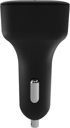 KitSound KSFRPL In-Car Dual Charger Auto USB Power Adapter with Alexa - Black