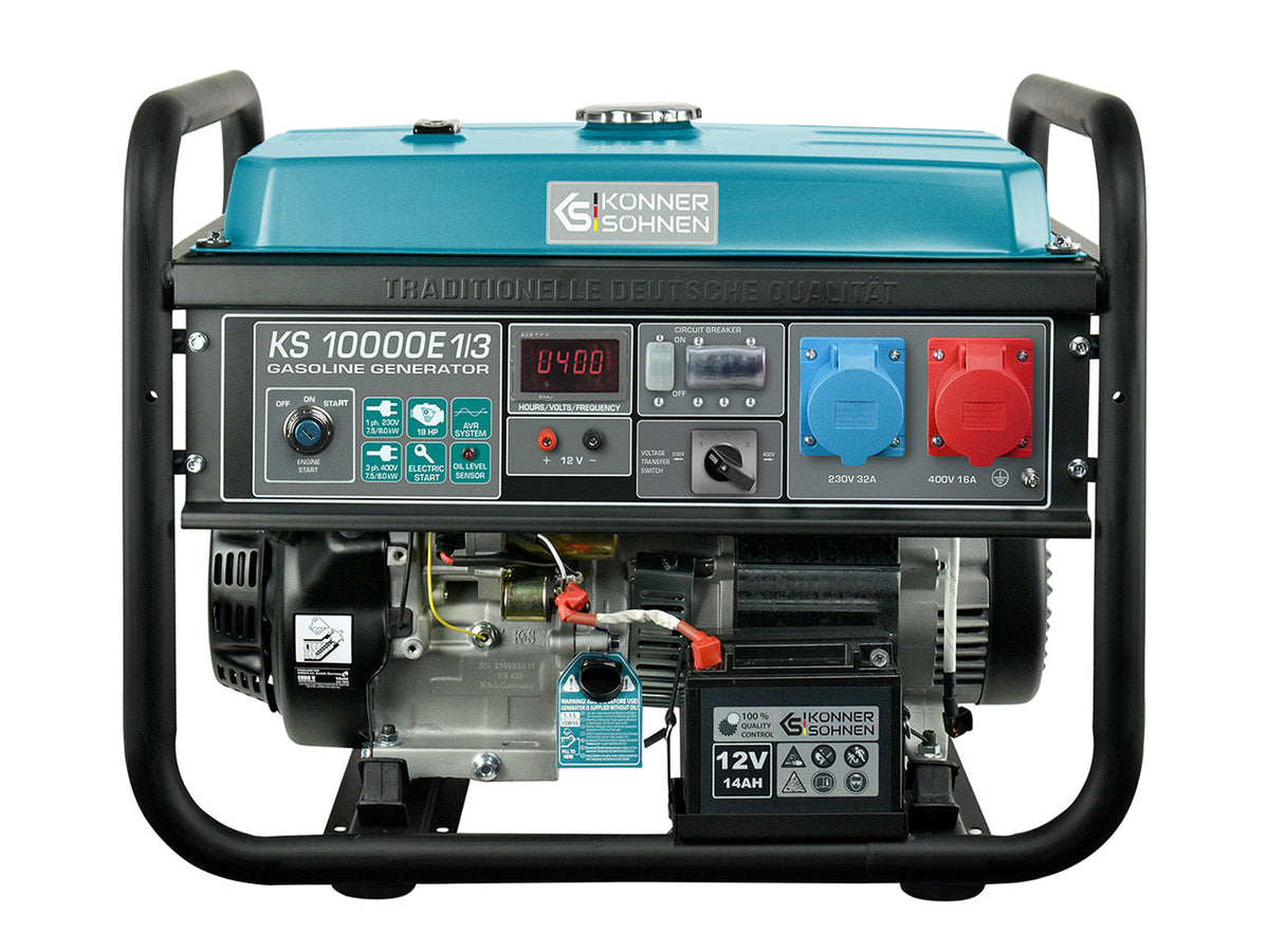 Könner & Söhnen KS 10000E Single/Three-Phase Petrol Generator