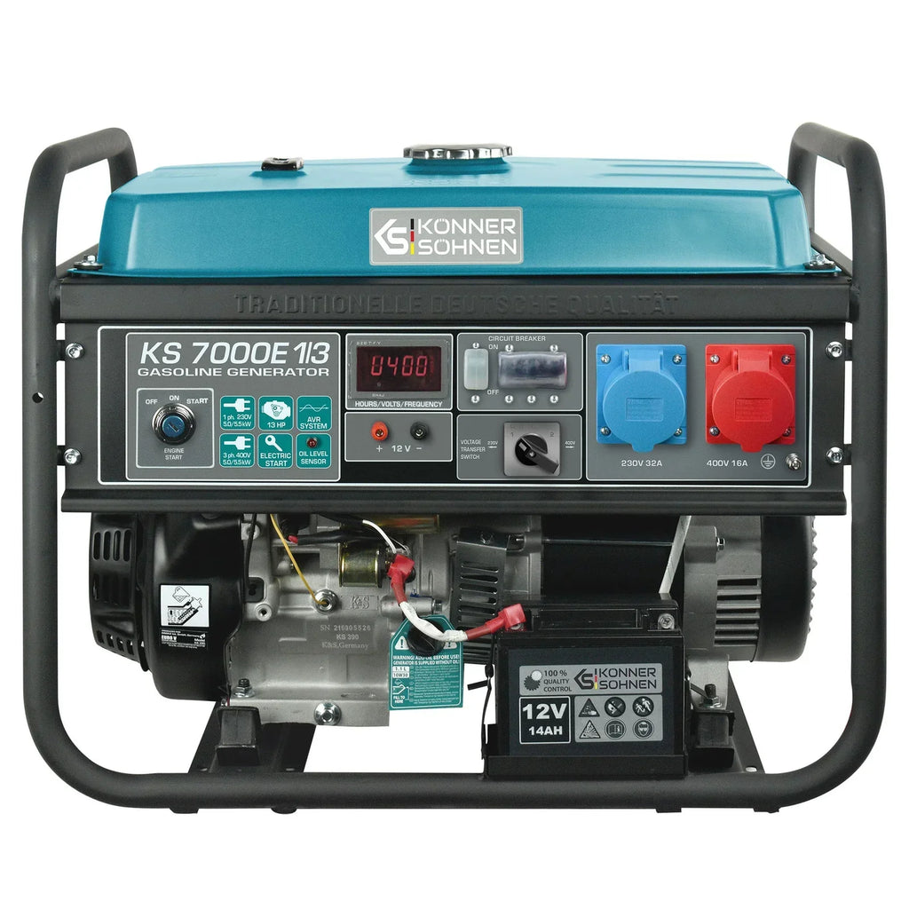 Könner & Söhnen KS-7000E-1/2 Single/Three Phase Petrol Generator