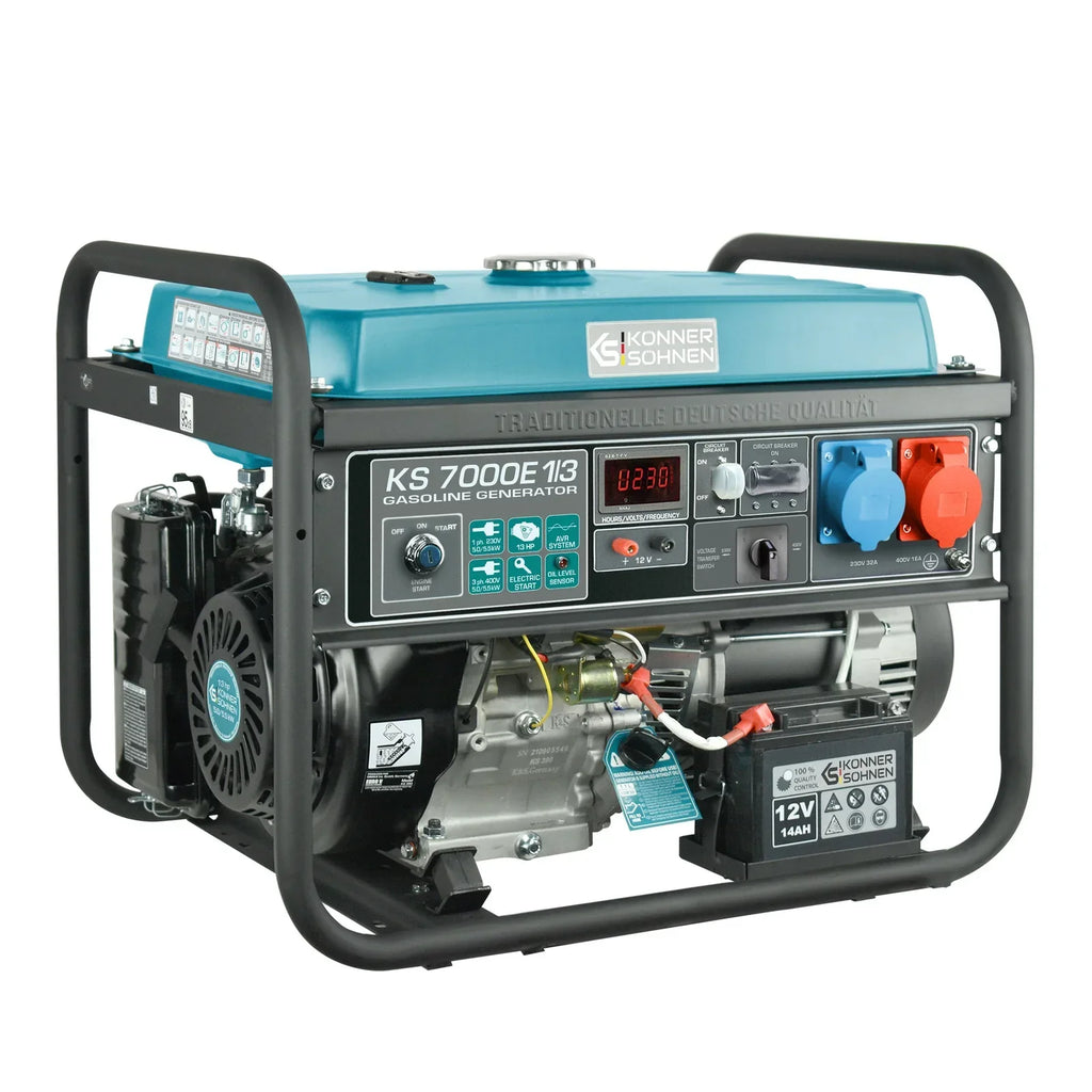 Könner & Söhnen KS-7000E-1/2 Single/Three Phase Petrol Generator