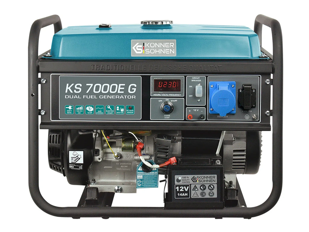 Könner & Söhnen KS 7000E G Dual Fuel LPG/Petrol Generator