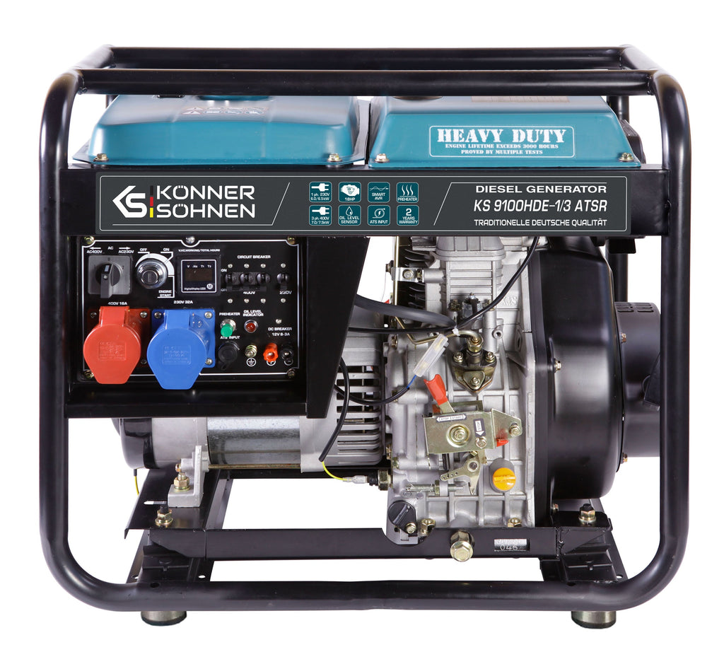 Könner & Söhnen KS 9100HDE-1/3 ATSR (EURO 5) Single/Three Phase Diesel generator