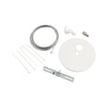 Keystone Linta 5 in. Circular Canopy Feed Kit J-Box Mount 15 ft Cable White