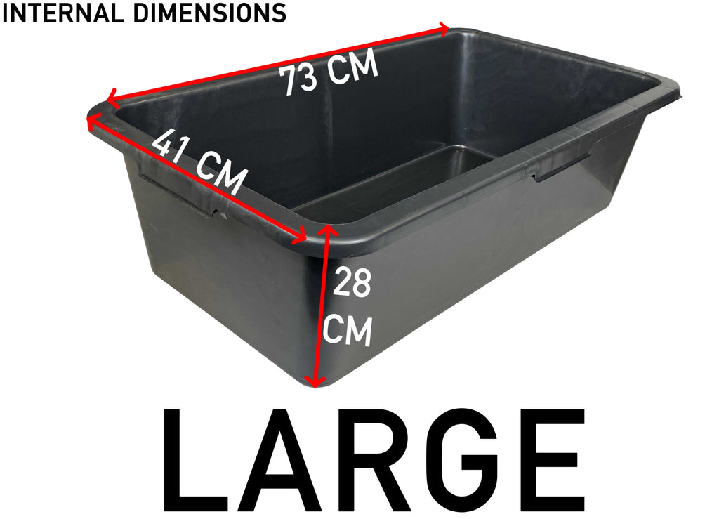 Blue Dog Bath with Drain Valve (Black)