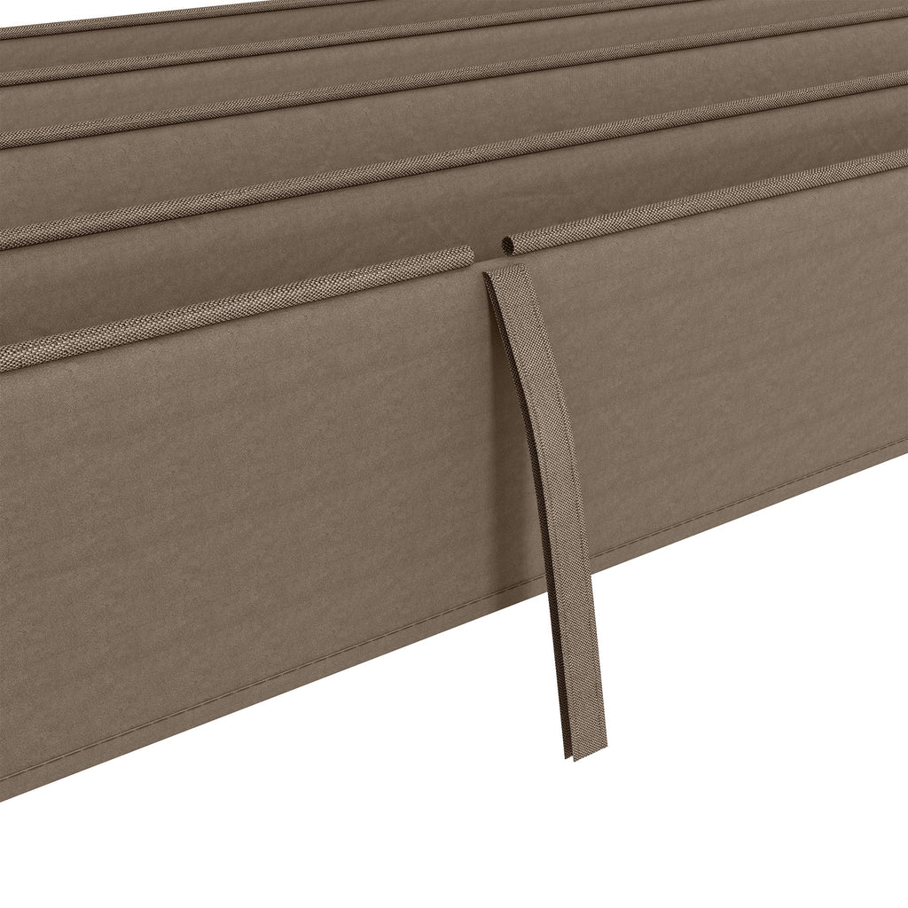 Retractable Pergola Replacement Cover, UV30+ Protected Fabric for 2.85 x 2m Pergola, Coffee