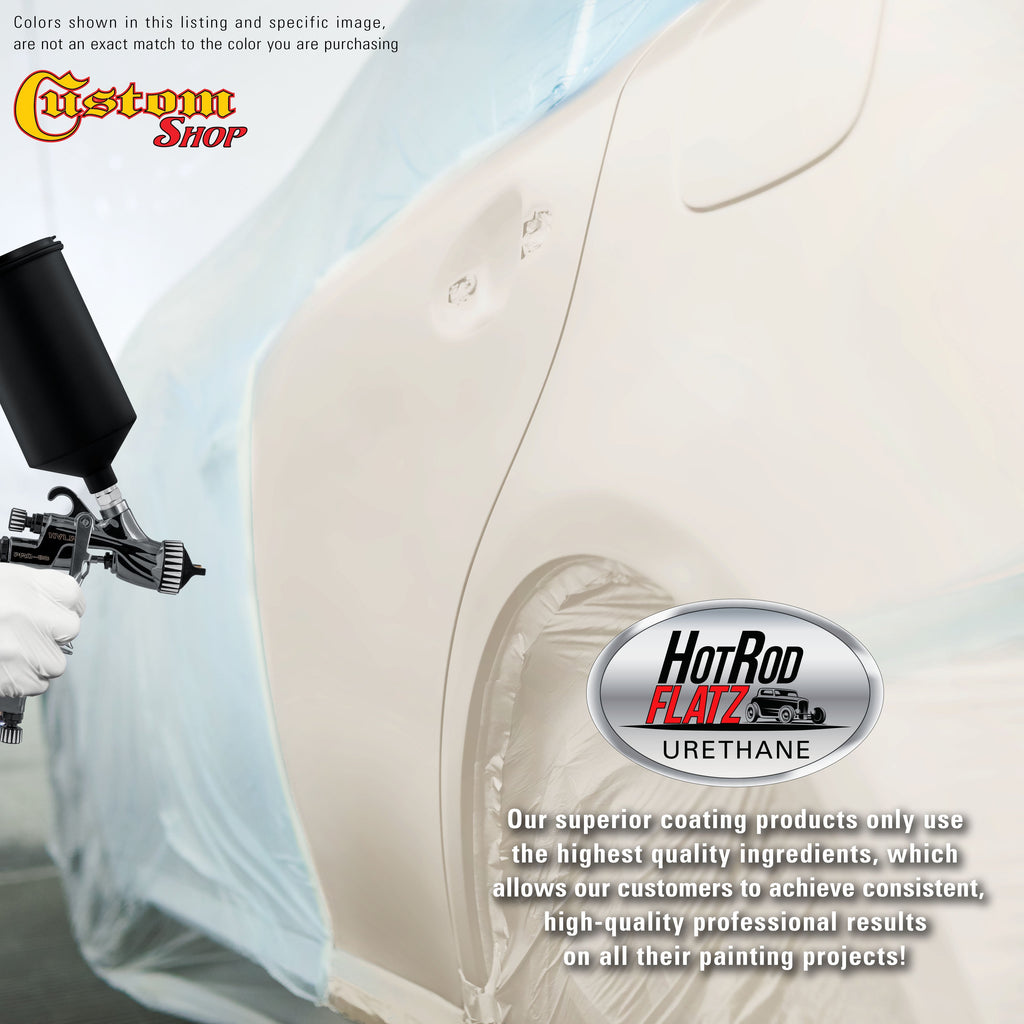 Spinnaker White - Hot Rod Flatz Flat Matte Satin Urethane Auto Paint - Complete Gallon Paint Kit