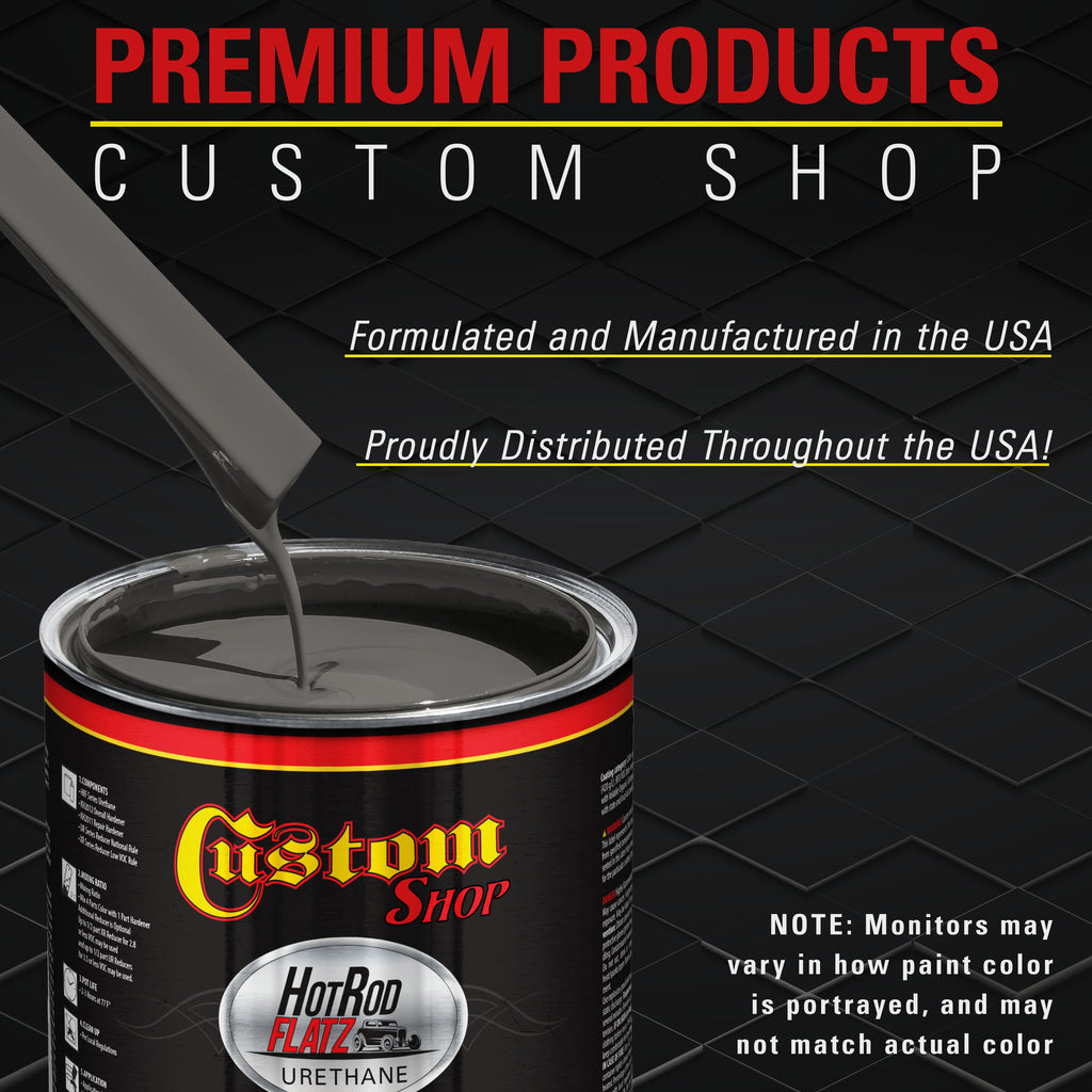 Machinery Gray - Hot Rod Flatz Flat Matte Satin Urethane Auto Paint - Complete Gallon Paint Kit