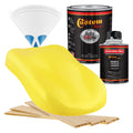 Daytona Yellow - Hot Rod Flatz Flat Matte Satin Urethane Auto Paint - Complete Quart Paint Kit