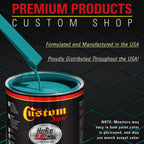 Deep Aqua - Hot Rod Flatz Flat Matte Satin Urethane Auto Paint - Complete Gallon Paint Kit Coating