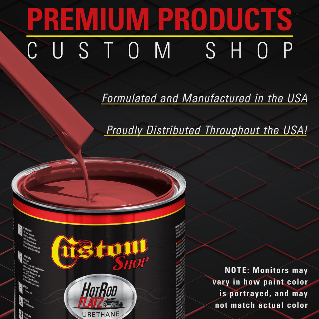 Graphic Red - Hot Rod Flatz Flat Matte Satin Urethane Auto Paint - Complete Quart Paint Kit Coating