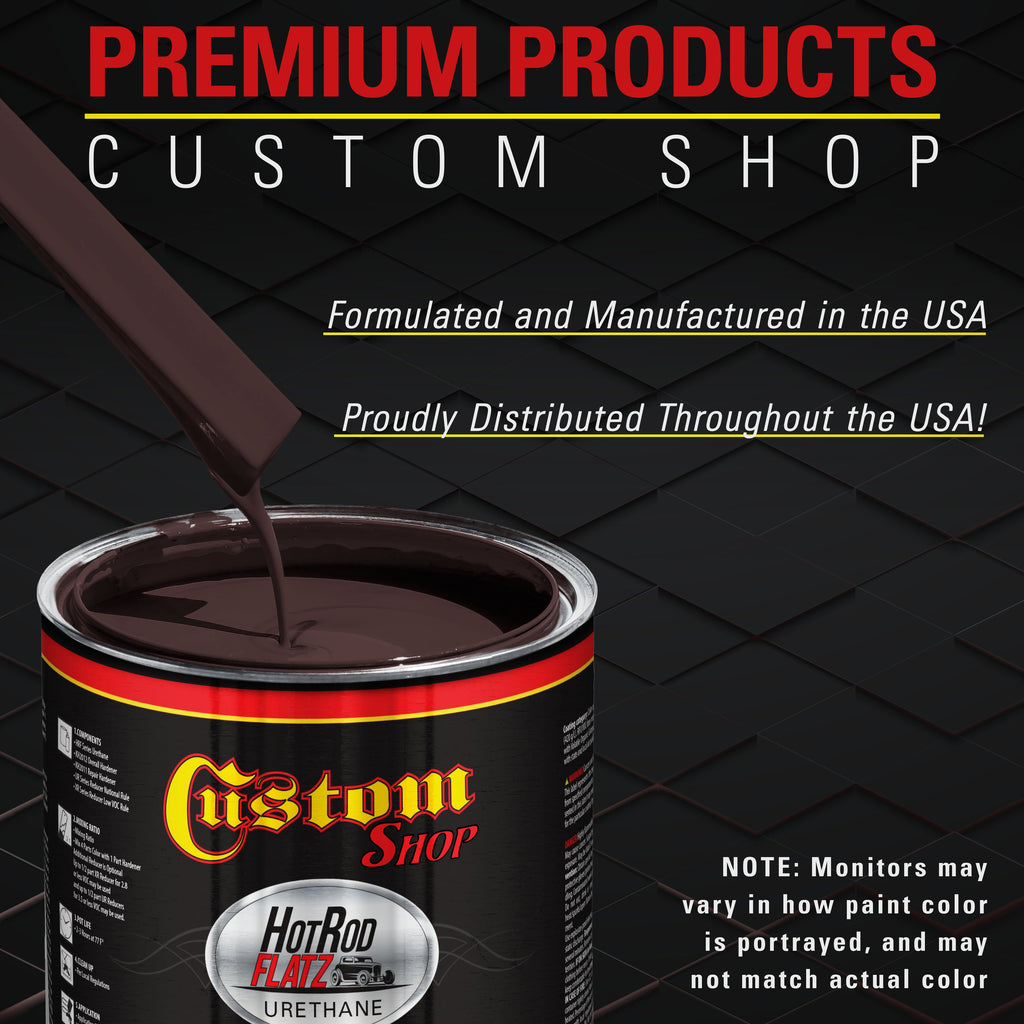 Royal Maroon - Hot Rod Flatz Flat Matte Satin Urethane Auto Paint - Complete Quart Paint Kit Coating