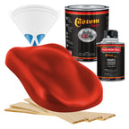 Reptile Red - Hot Rod Flatz Flat Matte Satin Urethane Auto Paint - Complete Quart Paint Kit Coating
